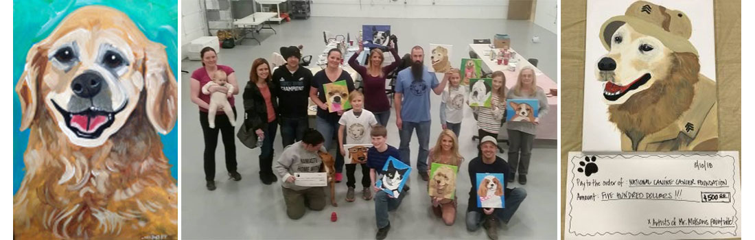“Paint Your Pet” event raised fund in Mister Molsan’s name to Fight Canine Cancer