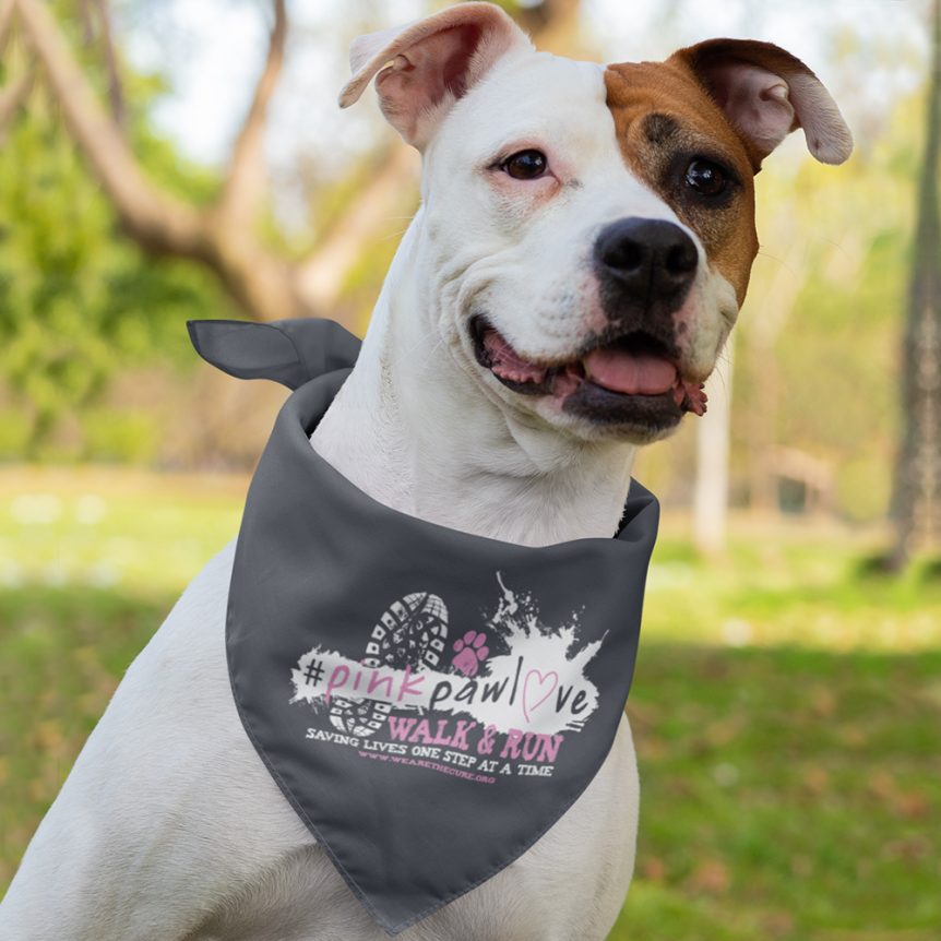 #PinkPawLove Walk & Run Dog Bandana