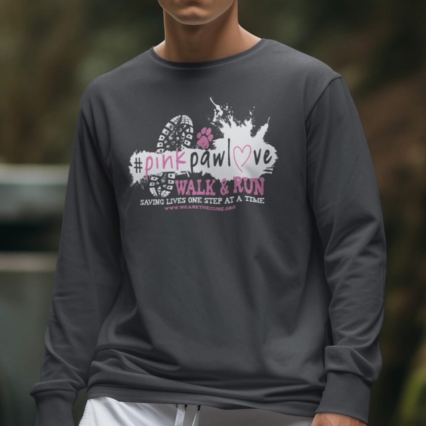 #PinkPawLove Walk & Run Long Sleeve Tee